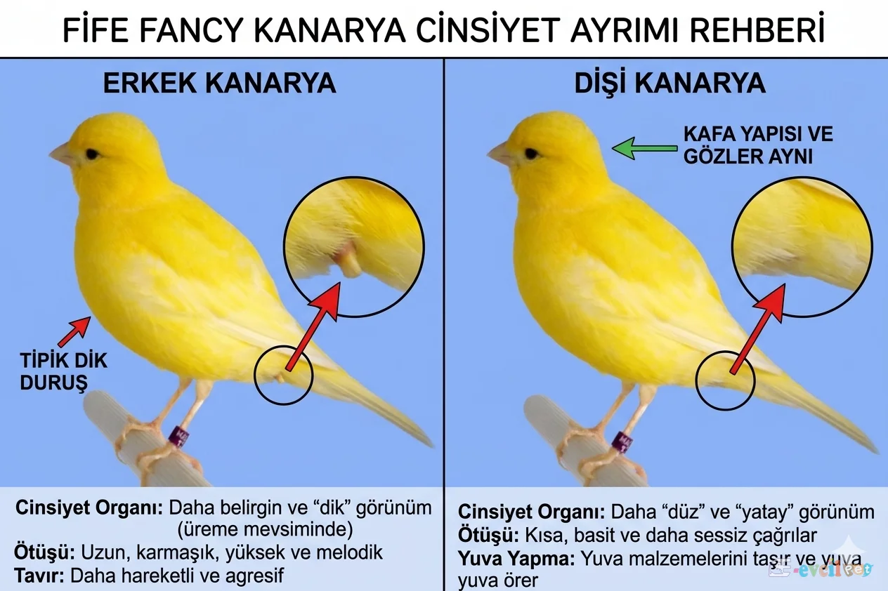 Fife Fancy Kanarya Cinsiyet Ayrımı Nasıl Yapılır Resimi