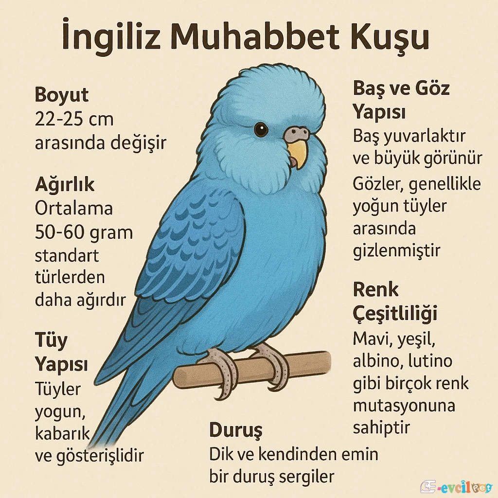 İngiliz Muhabbet Kuşu Özellikleri