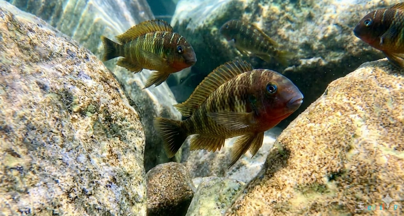 Tropheus moorii Mtosi Doğal Yaşam Alanı