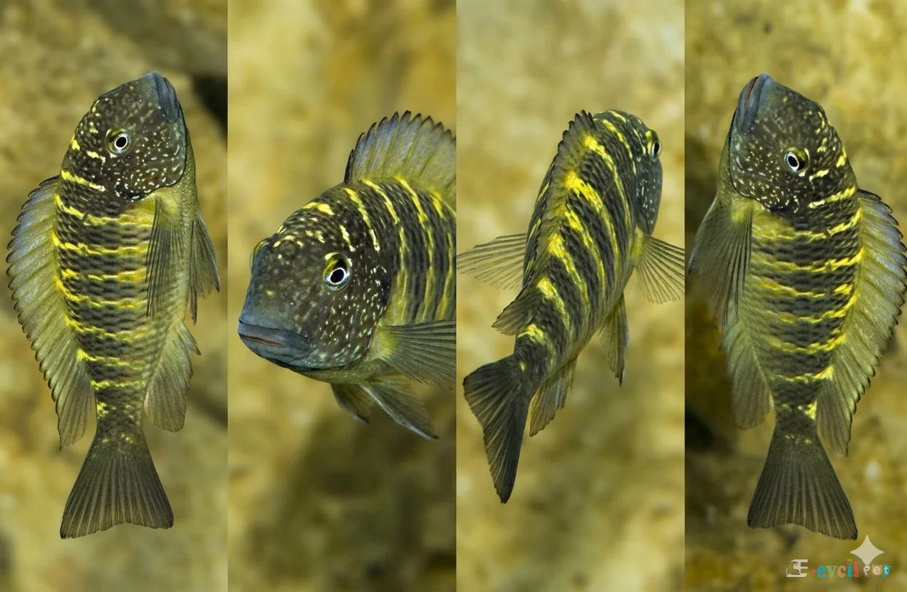 Tropheus moorii Murago Detaylı Resmi Her Açıdan